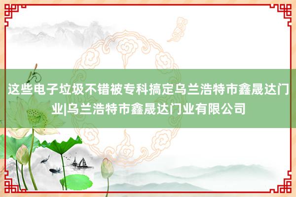 这些电子垃圾不错被专科搞定乌兰浩特市鑫晟达门业|乌兰浩特市鑫晟达门业有限公司